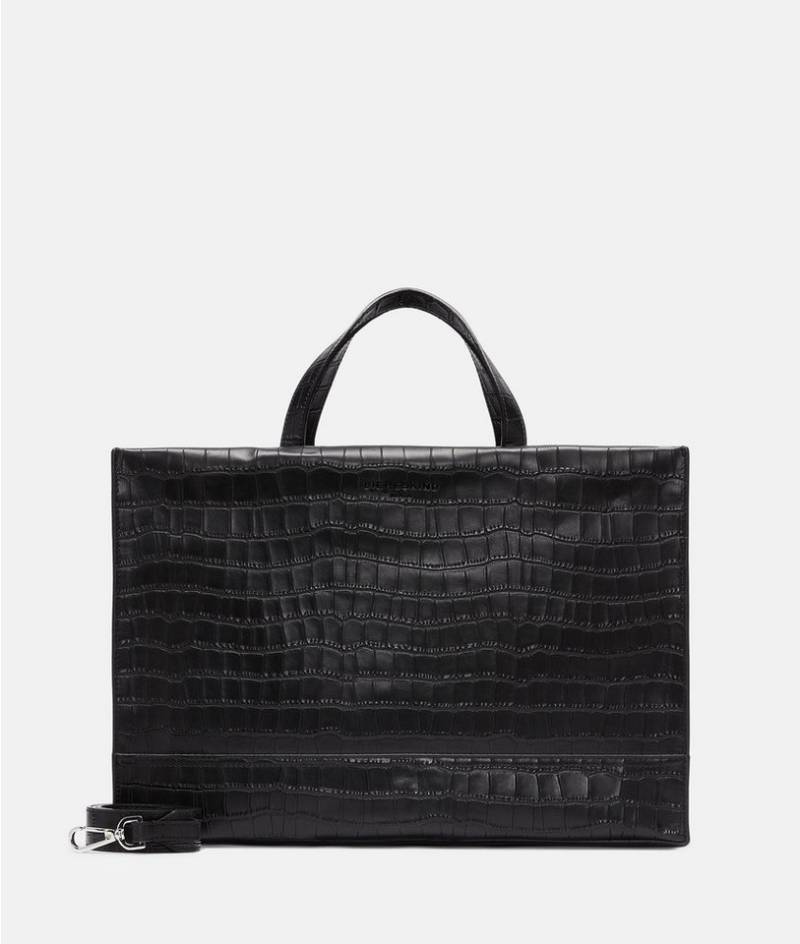 Liebeskind Berlin Schultertasche Satchel, Große Handtasche in Kroko-Optik von Liebeskind Berlin
