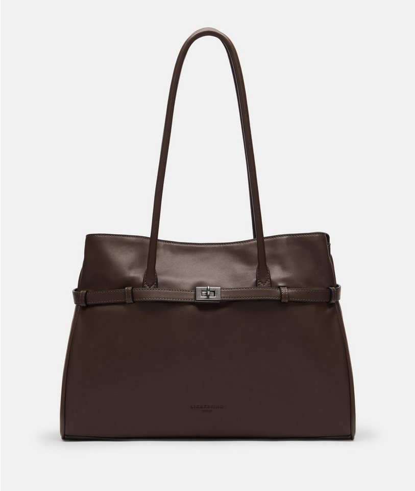 Liebeskind Berlin Schultertasche Satchel, Große Tasche aus weichem Kalbsleder von Liebeskind Berlin