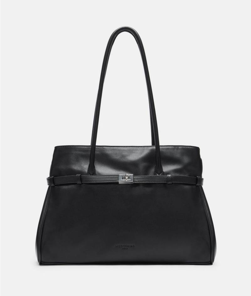 Liebeskind Berlin Schultertasche Satchel, Große Tasche aus weichem Kalbsleder von Liebeskind Berlin