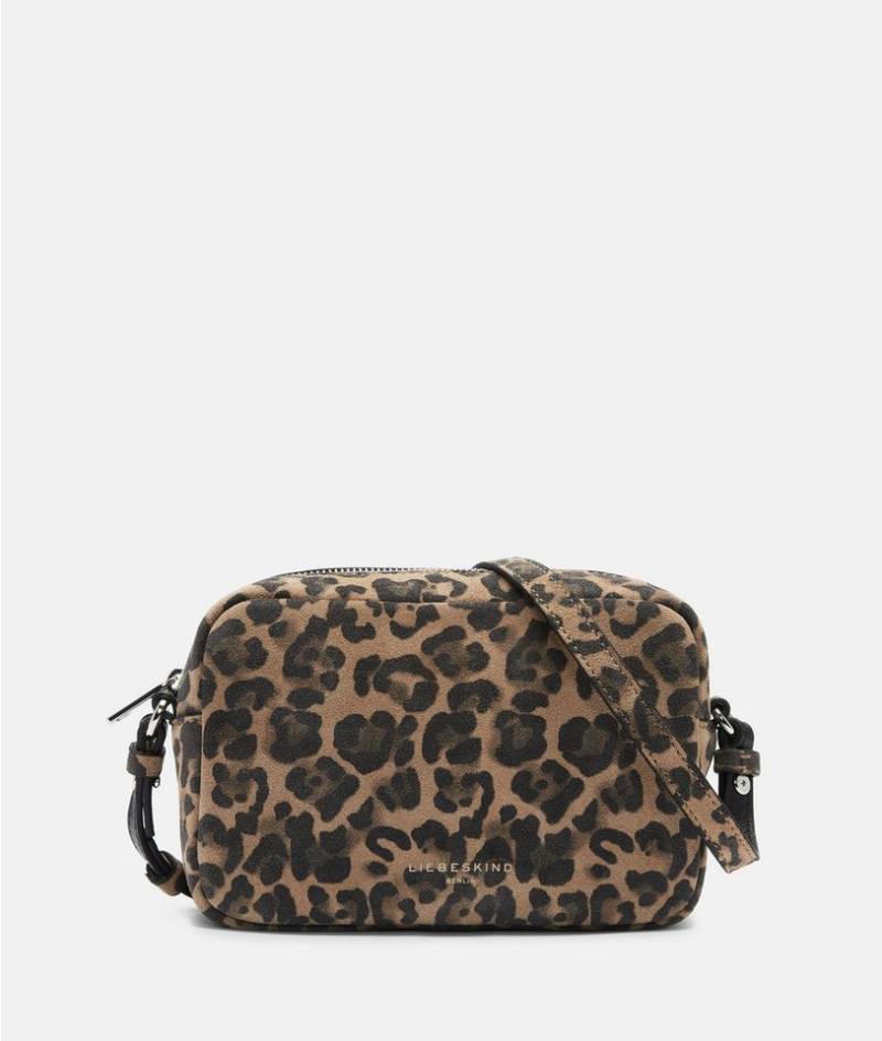 Liebeskind Berlin Umhängetasche Crossbody, Handliche Umhängetasche aus Veloursleder mit Leo-Print von Liebeskind Berlin