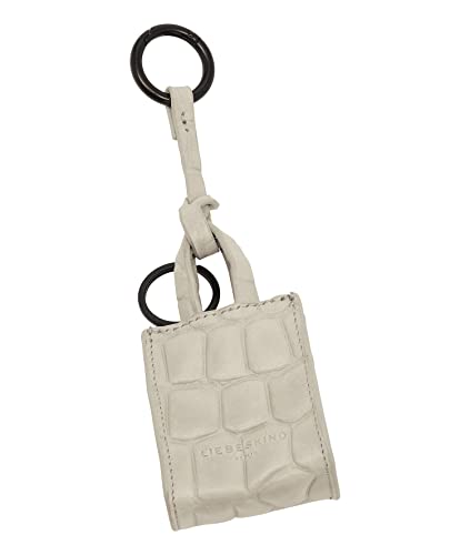 Liebeskind Berlin WAXY CROCO Keyring, Pale Moon, one size (HxBxT 7cm x 5.5cm x 3cm) von Liebeskind