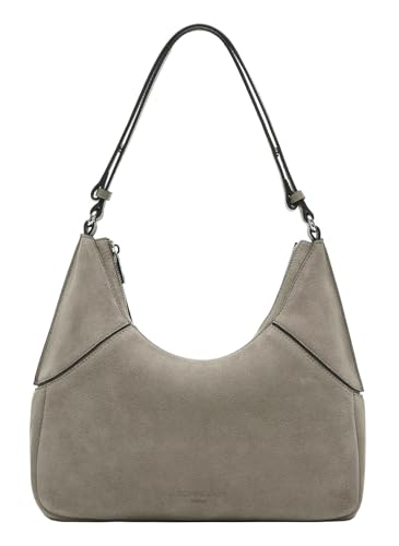 LIEBESKIND BERLIN Lilly Hydro Suede Hobo Bag S Neutral Gray von LIEBESKIND