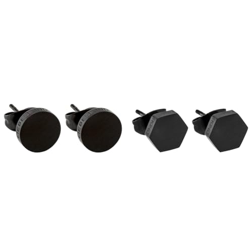 LIEBESKIND Ohrstecker LJ-0067-E-07 IP Schwarz, Edelstahl & Damen-Ohrstecker Edelstahl mattiert - LJ-0069-E-07 von Liebeskind