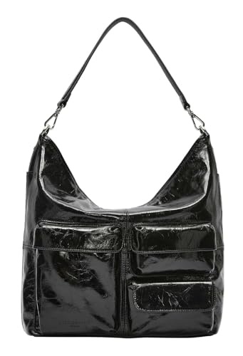 Liebeskind BERLIN LK 204 Archive Lack Distressed Hobo M Black von Liebeskind