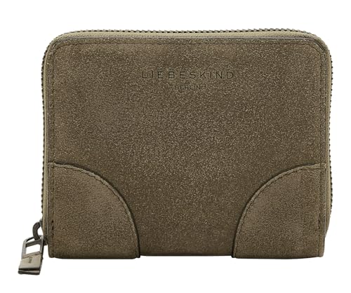 Liebeskind Berlin Audre Suede Conny Geldbörse, Tea Leaf, Medium (HxBxT 10.0cm x12.5cm x2.0cm) von Liebeskind