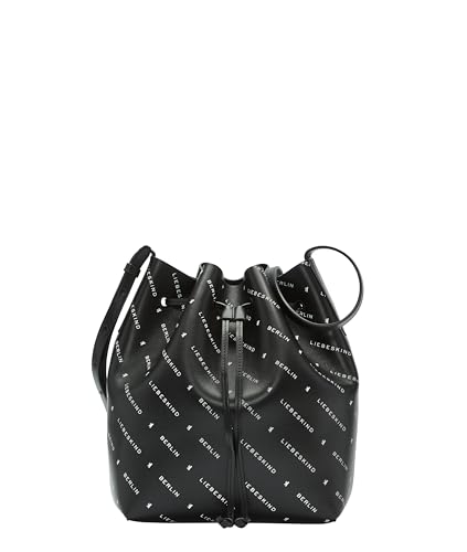 Liebeskind Berlin Bucketbag M MONOGRAM Soft Nappa black von Liebeskind