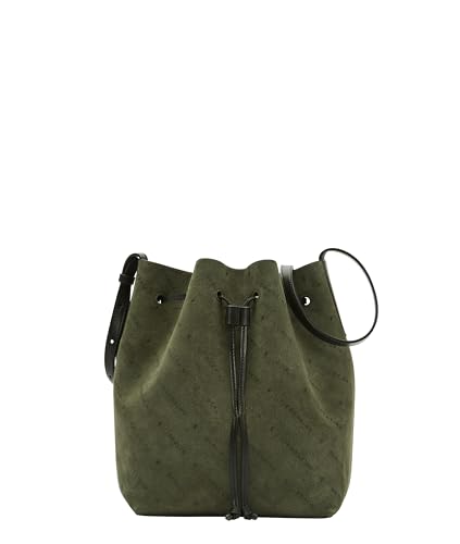 Liebeskind Berlin Bucketbag M MONOGRAM Suede forest von Liebeskind
