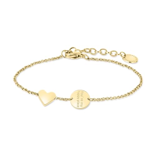 LIEBESKIND Berlin Damen Armband LJ-1761-B-20 aus Edelstahl in IP Gold von Liebeskind
