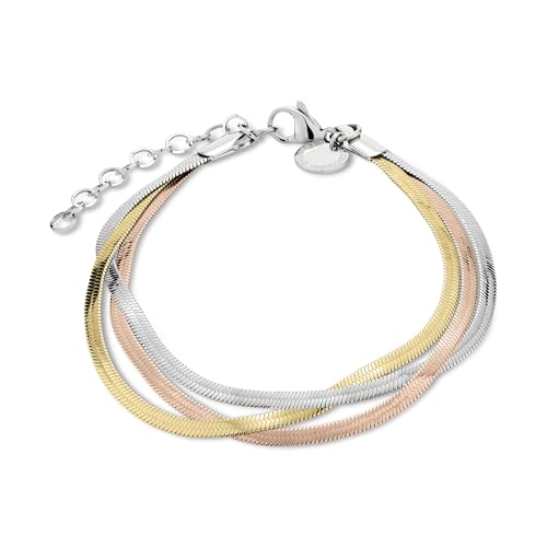 LIEBESKIND Berlin Damen Armband LJ-1768-B-20 aus Edelstahl in IP Tricolor von Liebeskind