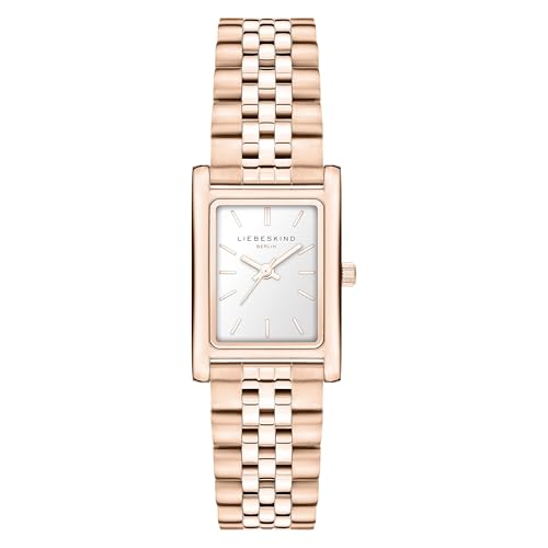LIEBESKIND Berlin Damen Armbanduhr LT-0477-MQ Edelstahl in IP Roségold am Edelstahlband von Liebeskind