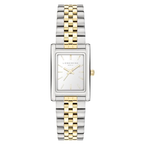 LIEBESKIND Berlin Damen Armbanduhr LT-0479-MQ Edelstahl in Bicolor Silber/IP Gold am Edelstahlband von LIEBESKIND