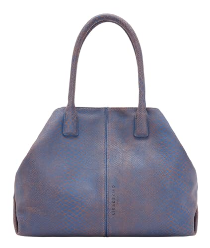 Liebeskind Berlin Damen Chelsea Snake Chelsea SHOPPER MEDIUM, Retro Denim, Medium (HxBxT 28.0cm x26.0cm x15.0cm) EU von Liebeskind