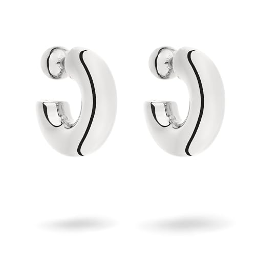 Liebeskind Berlin Damen Creole LJ-1682-E-31 aus Edelstahl in IP Rhodium Liebeskind Berlin Damen Creole LJ-1682-E-31 aus Edelstahl in IP Rhodium von LIEBESKIND