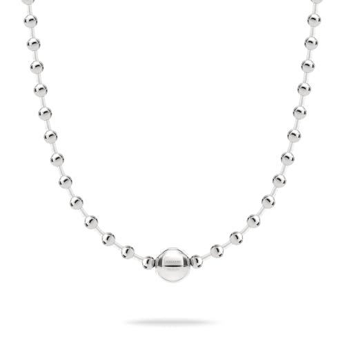 LIEBESKIND Berlin Damen Halskette LJ-1712-N-45 aus Edelstahl in IP Rhodium von LIEBESKIND