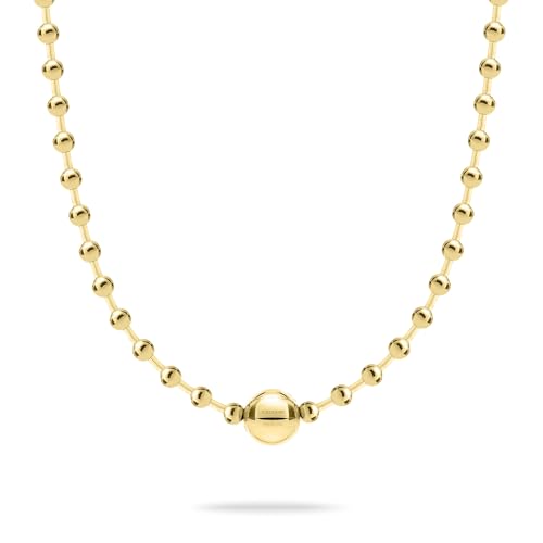 LIEBESKIND Berlin Damen Halskette LJ-1713-N-42 aus Edelstahl in IP Gold von LIEBESKIND