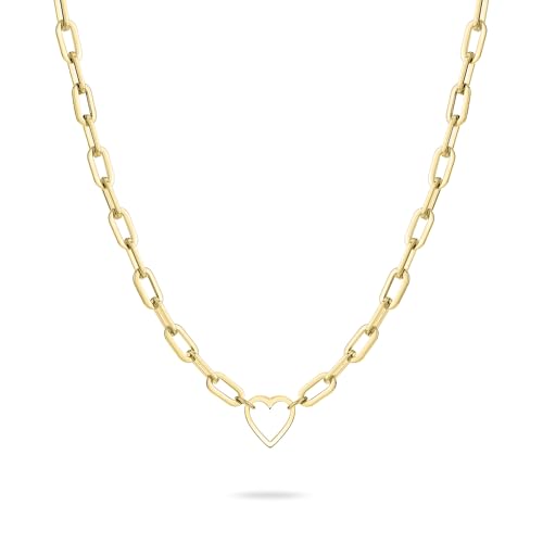 LIEBESKIND Berlin Damen Halskette LJ-1757-N-45 aus Edelstahl in IP Gold von Liebeskind