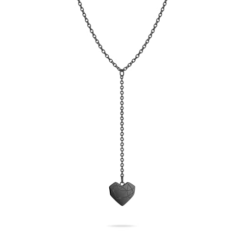 LIEBESKIND Berlin Damen Halskette LJ-1781-N-50 aus Edelstahl in IP Schwarz von Liebeskind