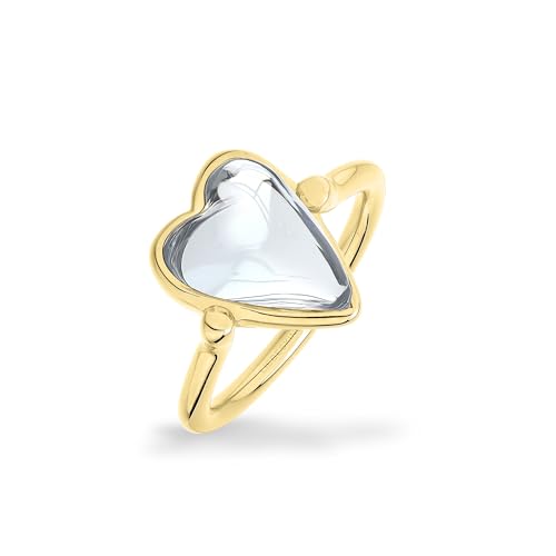 LIEBESKIND Berlin Damen Ring LJ-1708-R-52 aus Edelstahl in IP Gold von Liebeskind