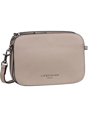 Liebeskind Berlin Umhängetasche Luka – Cross-Body Bag aus Leder mit verstellbaren Schulterriemen – kleine Schultertasche, Fächer mit Reißverschluss – Shoulder Bag, 14.5 x 20.5 x 7 cm,Stone von LIEBESKIND