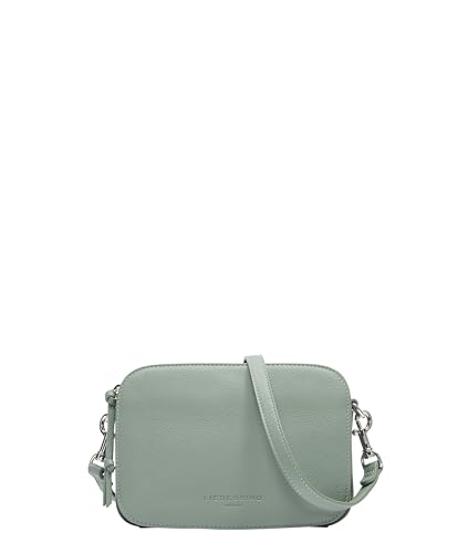 Liebeskind Berlin Umhängetasche Luka – Cross-Body Bag aus Leder mit verstellbaren Schulterriemen – kleine Schultertasche, Fächer mit Reißverschluss – Shoulder Bag, 14.5 x 20.5 x 7 cm,Forest Green von Liebeskind