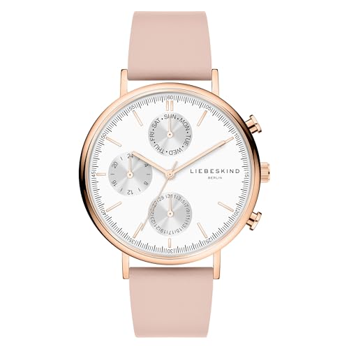 LIEBESKIND Damen Analog Quarz Uhr mit Leder Armband LT-0424-LM von LIEBESKIND
