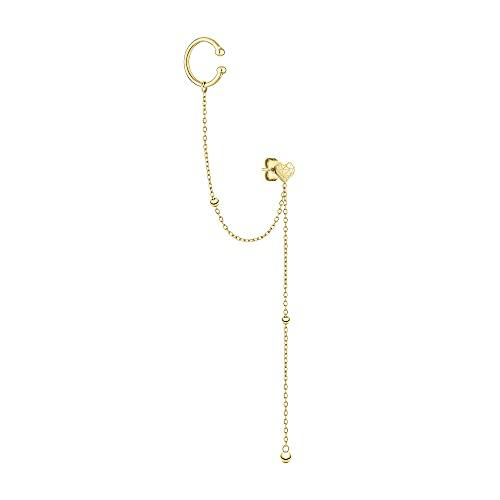 Ear Cuff Broken Heart Edelstahl IP Gold von Liebeskind