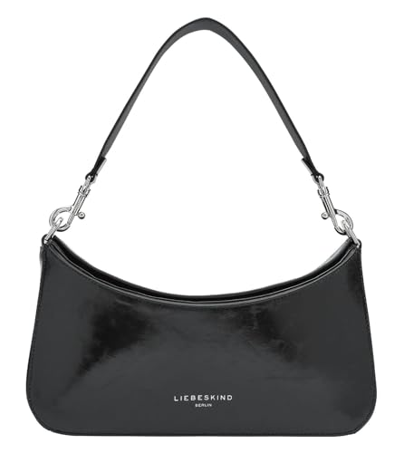 Liebeskind Berlin Women's Alessa 3 Paper Touch S Black Shoulder Bag, Schwarz Crinkle von Liebeskind