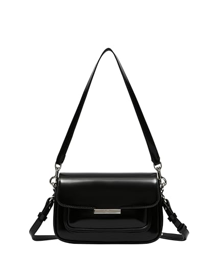 Liebeskind Berlin Women's Andrea S Crossbody, Black Spazzolato von Liebeskind