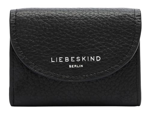 Liebeskind Damen Louisa(Round) Purse, MELLI HEAVY PEBBLE Louisa Black von Liebeskind