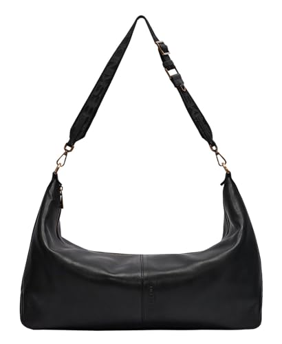 Liebeskind Berlin Women's Paris Sheep Natural L Black Hobo von Liebeskind