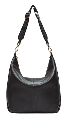 Liebeskind Berlin Women's Paris Sheep Natural Hobo, Black M von Liebeskind