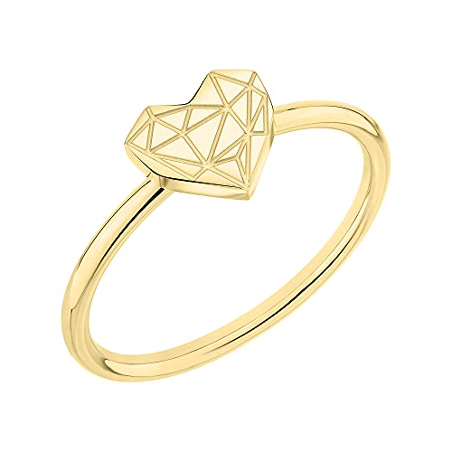 Fingerring Broken Heart Edelstahl IP Gold von Liebeskind
