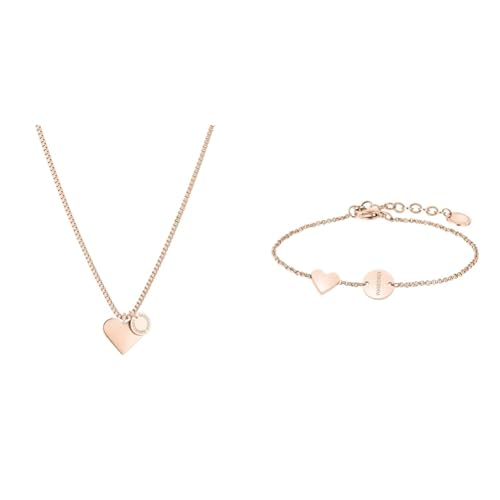 Liebeskind TIME & JEWEL Kette aus Edelstahl in Roségold LJ-0505-N-45 & Armband LJ-0523-B-20 IP Roségold Liebeskind TIME & JEWEL Kette aus Edelstahl in Roségold LJ-0505-N-45 & Armband LJ-0523-B-20 IP Roségold von Liebeskind