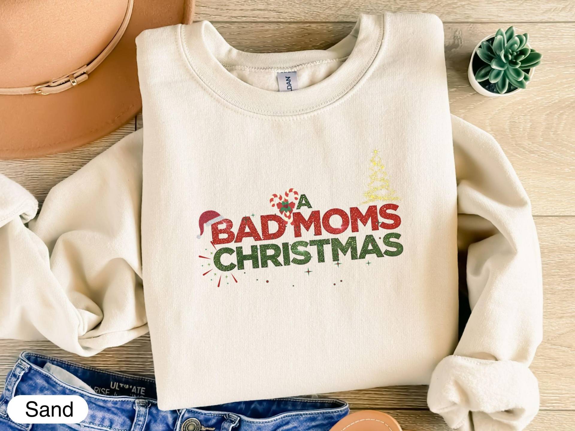 Bad Moms Christmas Sweatshirt, Lustiger Weihnachts Pullover, Feiertags Oberteil Für Mütter, Weihnachtsgeschenk Idee, Trendiger von LiebevollGeschenkeDE