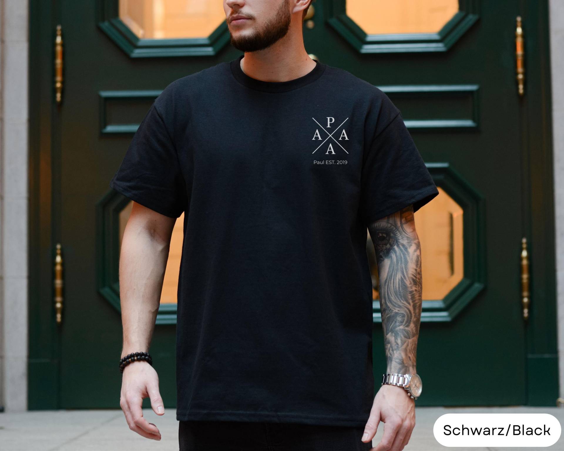 Zeitlose Vaterschaft, Personalisiertes Vater Shirt, Vatertagsgeschenk-Personalisierte Papa T-Shirt, Geschenkidee Für Papa, Vatertag Geschenk von LiebevollGeschenkeDE