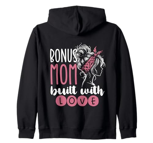 Bonus Mama Mit Liebe Gemacht für Stiefmutter Kapuzenjacke von Liebevolle Bonus Mama und Stiefmutter Bekleidung
