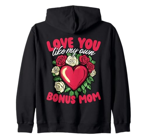 Bonus Mama Mit Liebe für Stiefmutter Kapuzenjacke von Liebevolle Bonus Mama und Stiefmutter Bekleidung