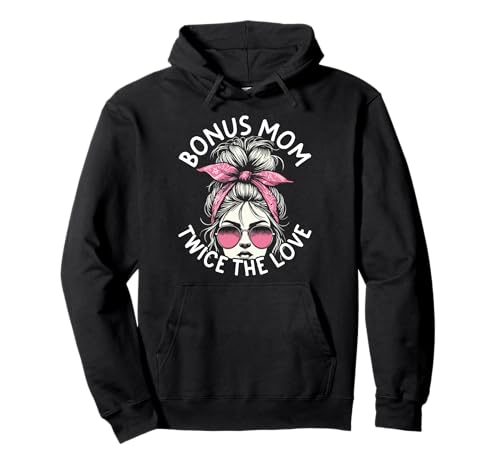 Bonus Mama Mit doppelter Liebe für Stiefmutter Pullover Hoodie von Liebevolle Bonus Mama und Stiefmutter Bekleidung