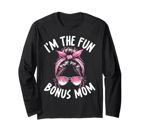Lustige Bonus Mama für Stiefmutter Langarmshirt von Liebevolle Bonus Mama und Stiefmutter Bekleidung
