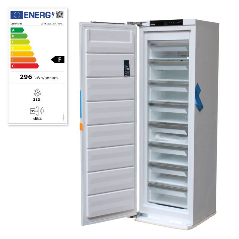 Liebherr SIFNf 5108-20 Pure Einbau Gefrierschrank 56cm breit 213L NoFrost von Liebherr