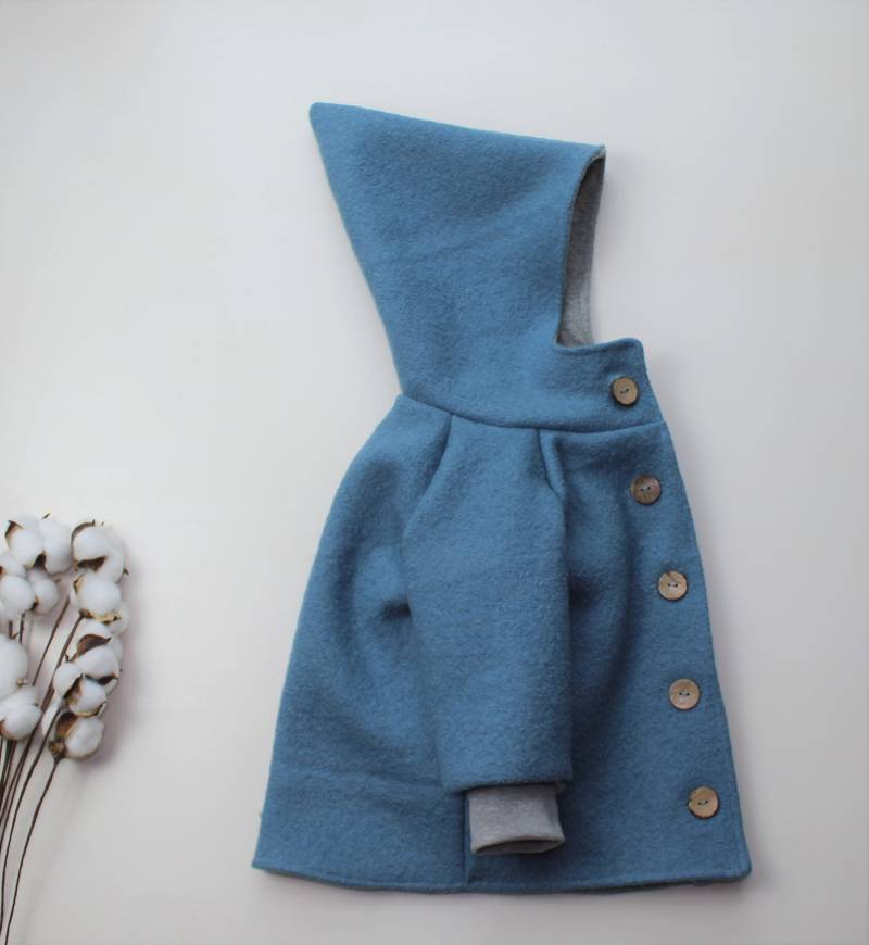 Wollwalkjacke Grau-Blau von LieblichkeitenManufa