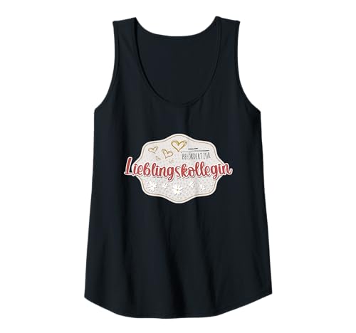 Damen Abschied Gadget Büro Party Kollegin Danke Lieblingskollegin Tank Top von Lieblingskollegin Geschenk & Gadget Kollegin