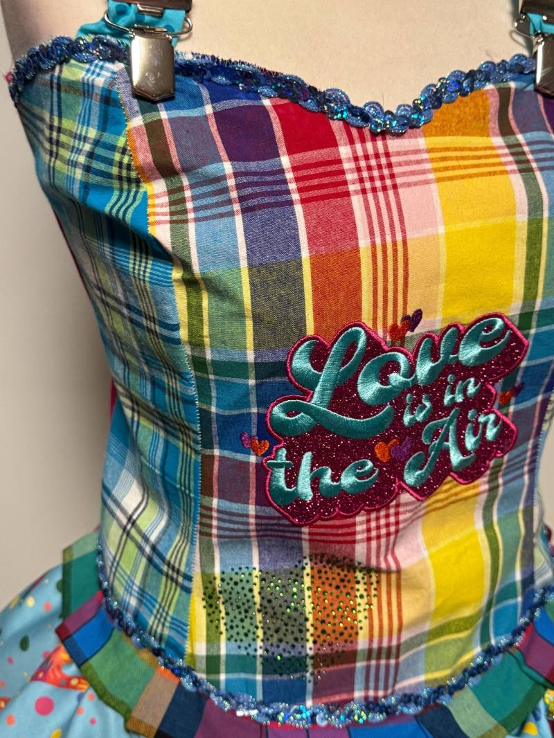 Konfetti Top Bustier - Gr. 36 -42 Elastisch Durch Bündchen Stoff Im Rücken. Der Hingucker. Ich Liebe Bunt. Lieblingskostüm Köln Liebe von Lieblingskostuem