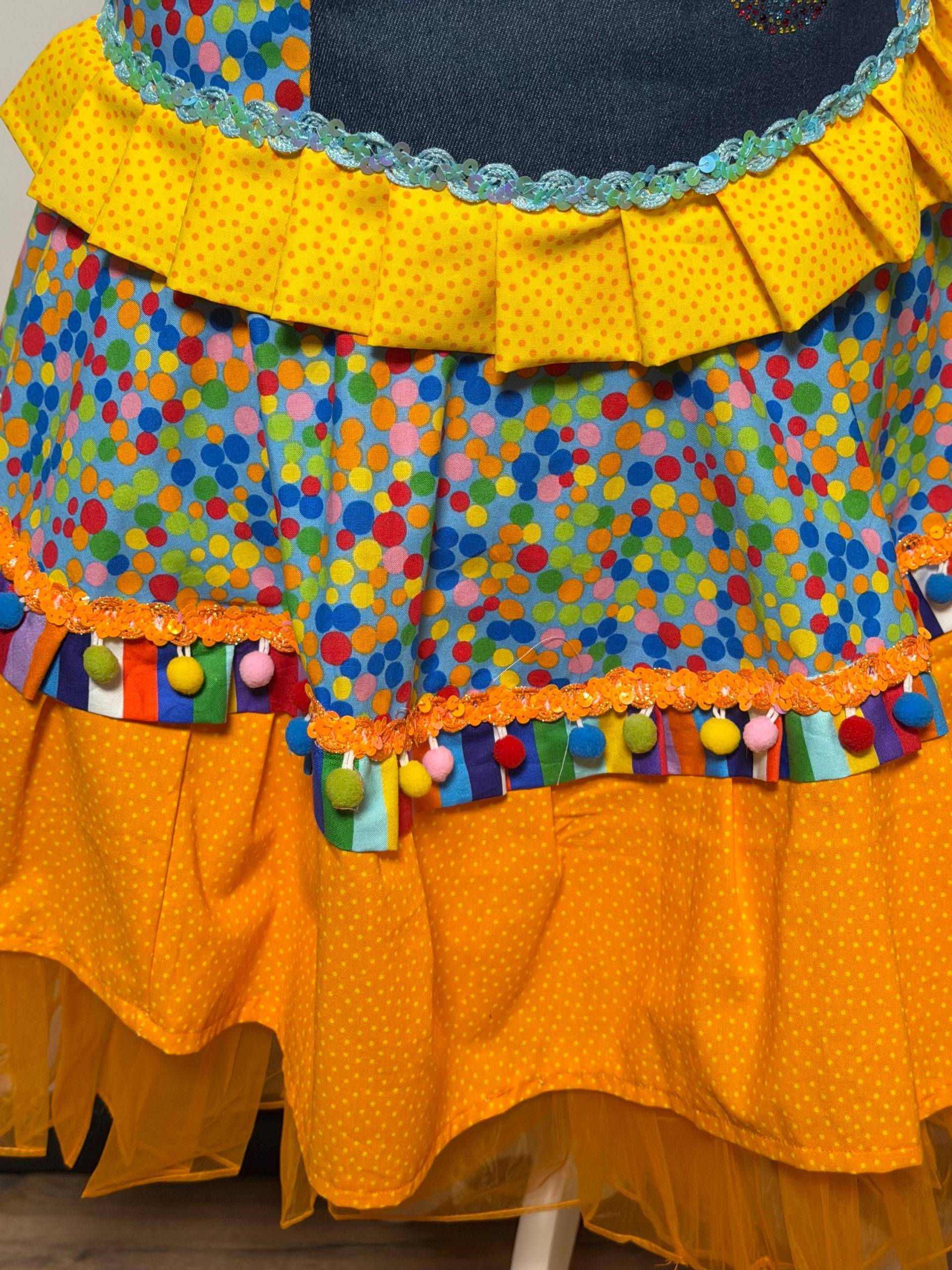 Tellerrock Köln Rock Größe 38-44 - Außergewöhnlich Ich Liebe Bunt Verrückt in Lieblingskostüm Nur Der Rock Unikat von Lieblingskostuem