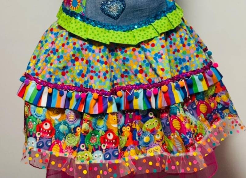 Tellerrock Köln Rock Größe 38-44 - Außergewöhnlich Ich Liebe Bunt Verrückt in Lieblingskostüm Nur Der Rock Unikat von Lieblingskostuem