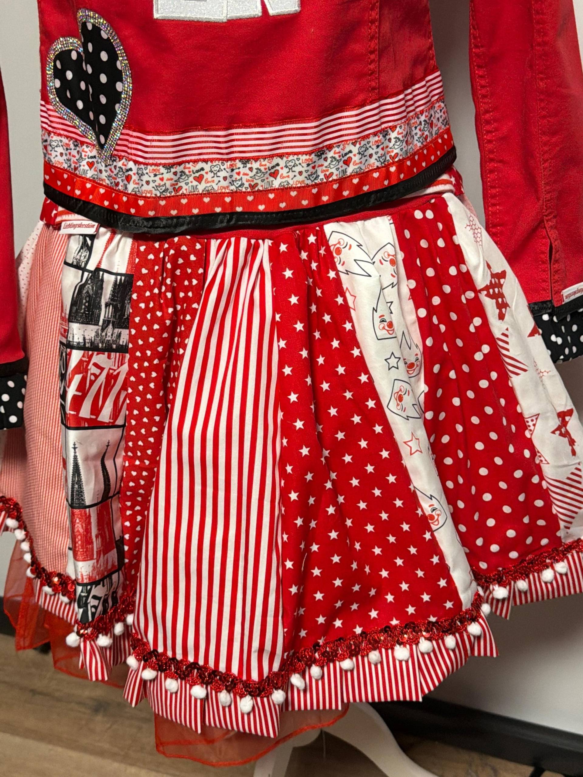 Tellerrock Köln Rock Größe 38-44 - Außergewöhnlich Ich Liebe Bunt Verrückt in Lieblingskostüm Nur Der Rock Unikat von Lieblingskostuem