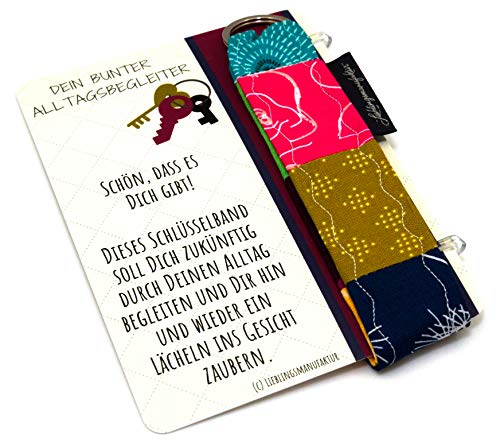 Danke an Freundin – Schön, dass es Dich gibt – Geschenk zur Freundschaft unter Freundinnen – persönliche Geschenkidee aus Karte und Schlüsselanhänger, die ein Lächeln ins Gesicht zaubert von Lieblingsmanufaktur