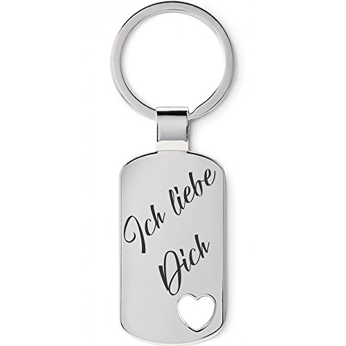 Lieblingsmensch Metall Schlüsselanhänger - Ich liebe Dich von Lieblingsmensch