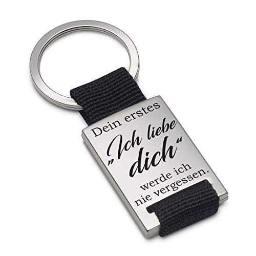 Lieblingsmensch Schlüsselanhänger Modell: Dein erstes „Ich liebe dich werde ich nie vergessen. - Textil von Lieblingsmensch