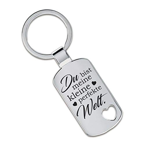 Lieblingsmensch Schlüsselanhänger Modell: Du bist meine kleine perfekte Welt. - Ausgestanztes Herz Lieblingsmensch Schlüsselanhänger Modell: Du bist meine kleine perfekte Welt. - Ausgestanztes Herz von Lieblingsmensch